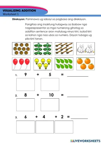 Visualizing Addition 1