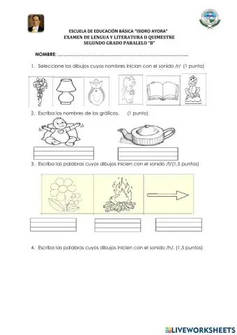 Examen de lengua y literatura