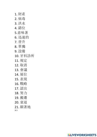 Toeic vocabulary test
