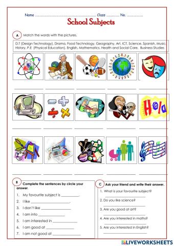 What's your favorite subject