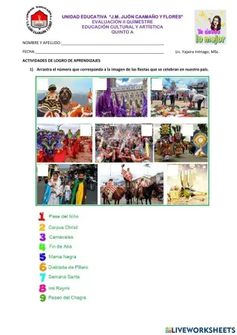 ECA evaluación de los aprendizajes