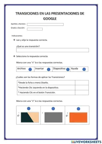 Transiciones en las Presentaciones de Google