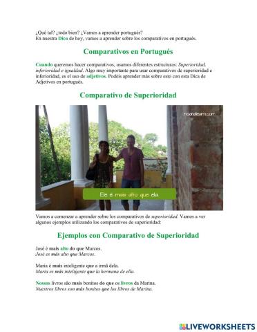 Comparativos