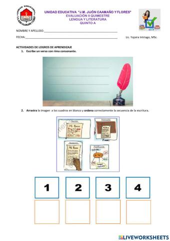 Evaluación de aprendizajes ll