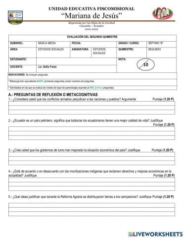 7B - EESS quimestral