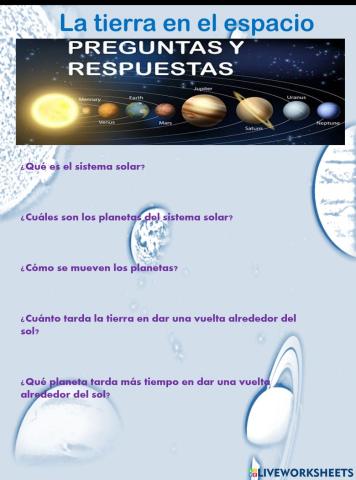 La tierra en el espacio