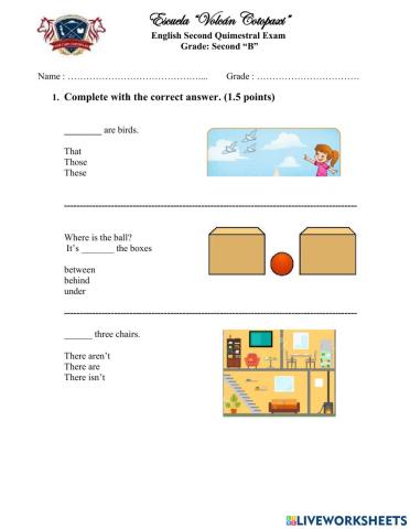 Worksheets | Live Worksheets