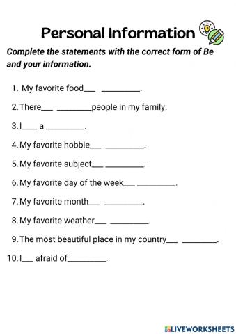 Personal Information