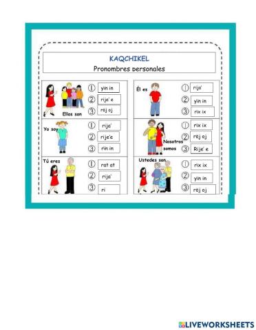 Pronombres personales