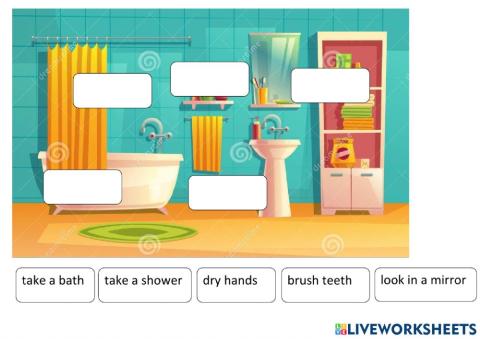 Bathroom - verbs