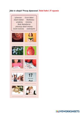 Jaka to okazja? - święta