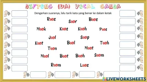 Diftong - UA - Vokal Ganda