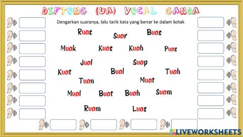 Diftong - UA - Vokal Ganda