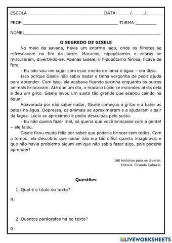 Interpretação de texto