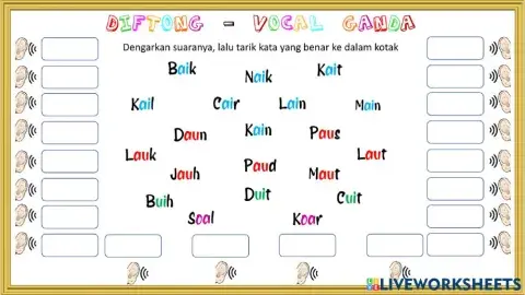 Diftong - Vokal Ganda