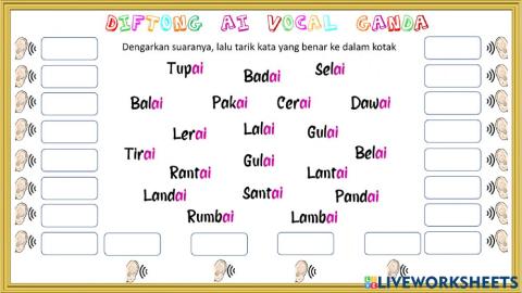 Diftong AI Vokal Ganda