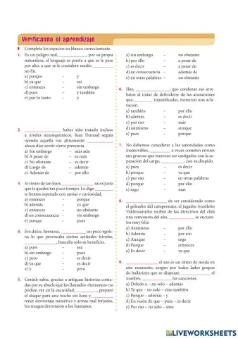 Ejercicios Conectores Lógicos
