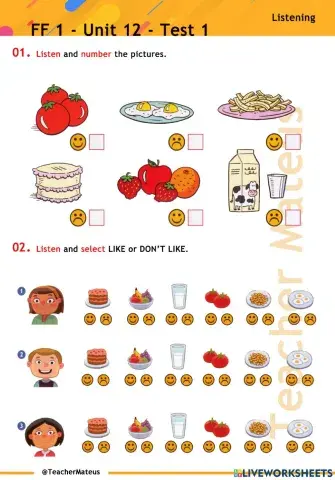 FF 1 - Unit 12 - Test 1 - Listening