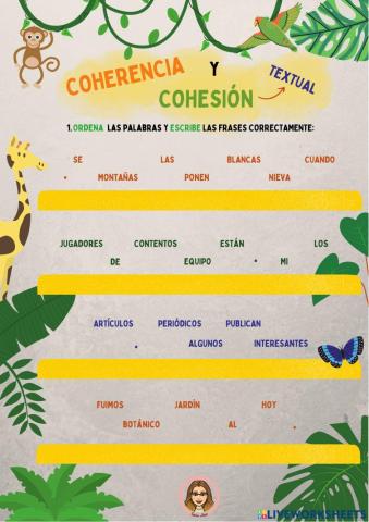 Coherencia y cohesión textual.