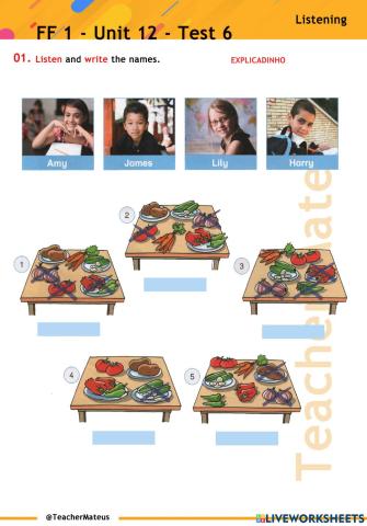 FF 1 - Unit 12 - Test 6 - Listening