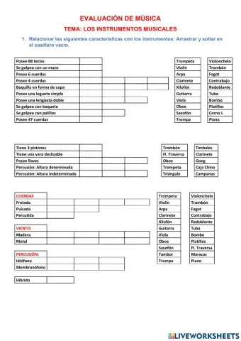Instrumentos musicales