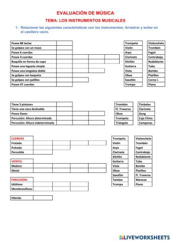 Instrumentos musicales