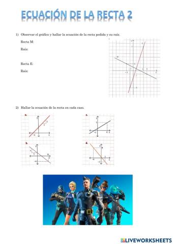 Ecuación de la recta 2