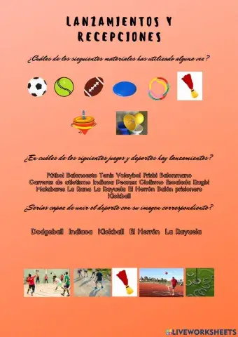 UD6. Lanzamientos y recepciones