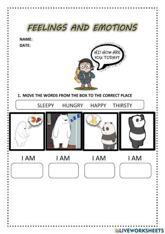 Feelings and emotions TIC EFL