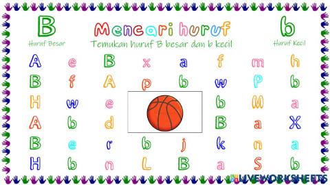 Mencari Huruf B dan b
