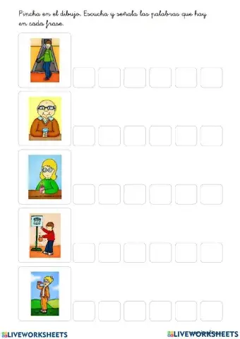 Separación de la oración por palabras