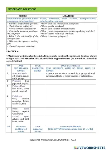 2. PEOPLE AND LOCATION