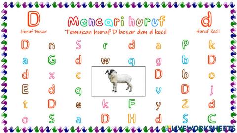Mencari Huruf D dan d
