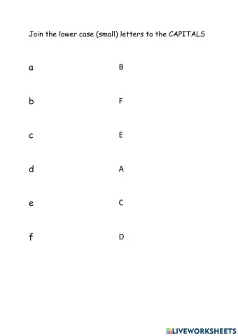 Join lower case to CAPS