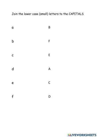 Join lower case to CAPS