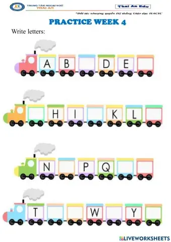 Alphabet practice week 4 (AC)