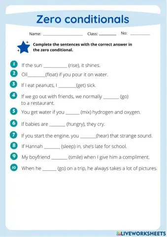 ZERO Conditional Sentences