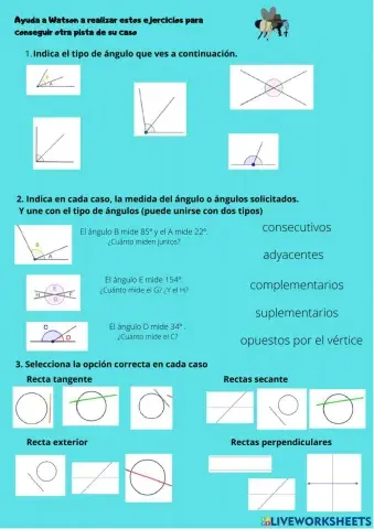 Posición relativa de las rectas y ángulos