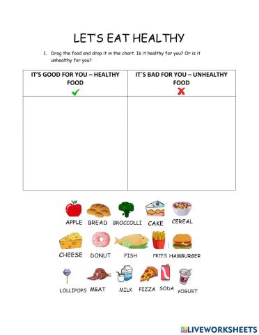Let's eat healthy