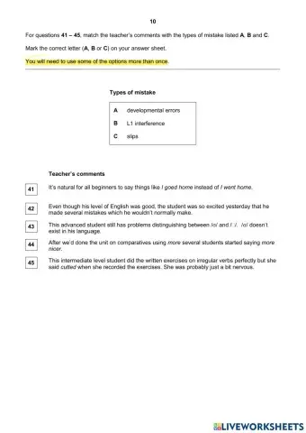 TKT sample paper 4