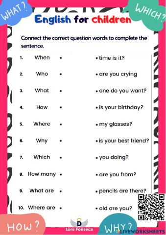 Wh questions efc