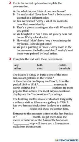 PC 02 - Determiners Practice