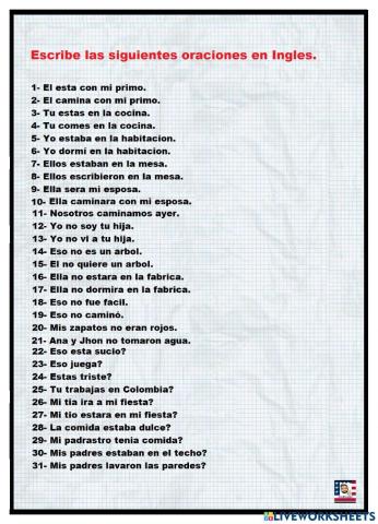 Verbs conjugations and tenses