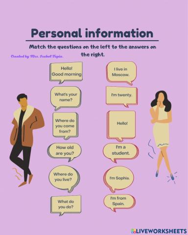 Personal information