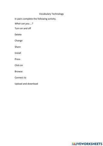 Vocabulary technology