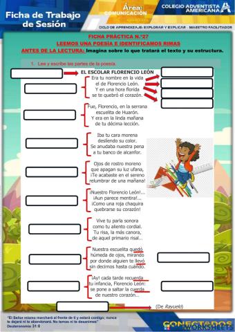 LEEMOS UNA POESIA (RIMAS)