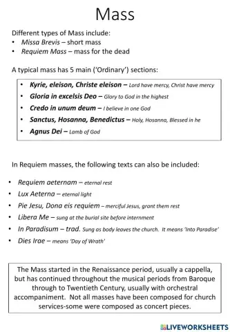 Adv Higher Mass Baroque