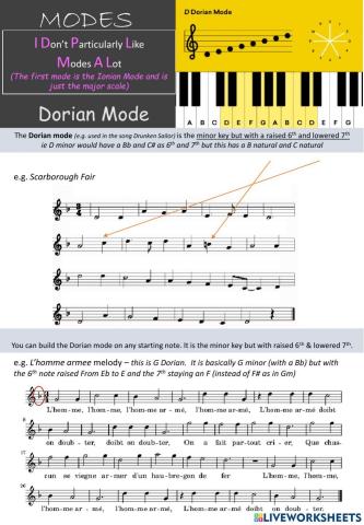 Higher- Adv Higher Composing with Modes