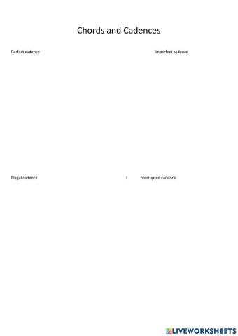 Higher Chords and Cadences