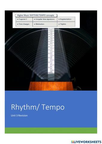 Higher Test Rhythm Tempo